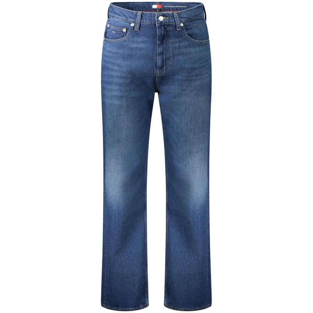 Tommy Hilfiger Men's Blue Straight Fit Jeans, W29 L32, Cotton Jeans
