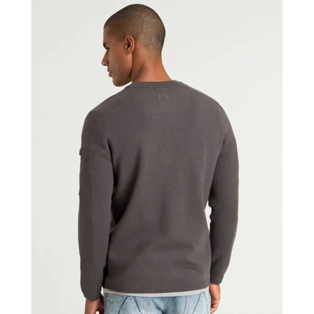 Chasin Ronde Hals Pullover Gray Heren