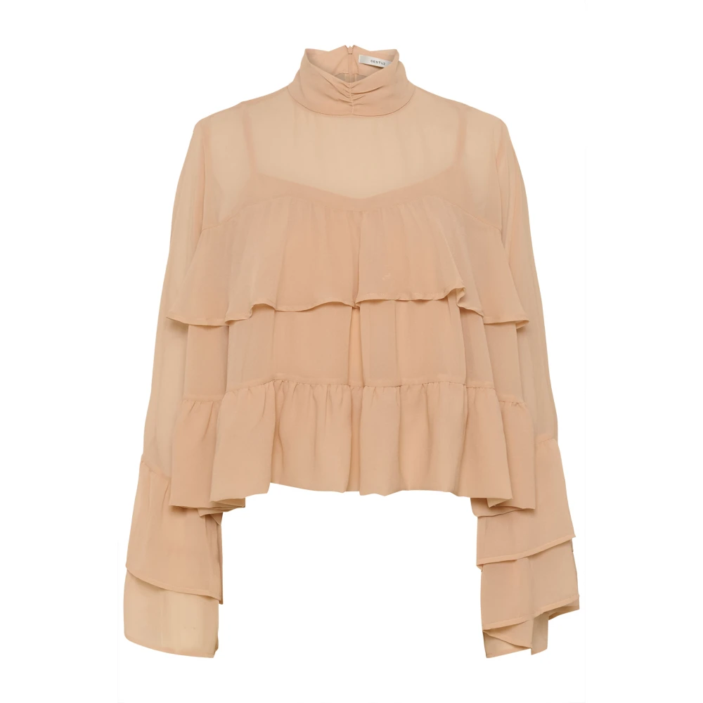 Gestuz Women's Pink Blouses, L, Gzchiffany Blouse