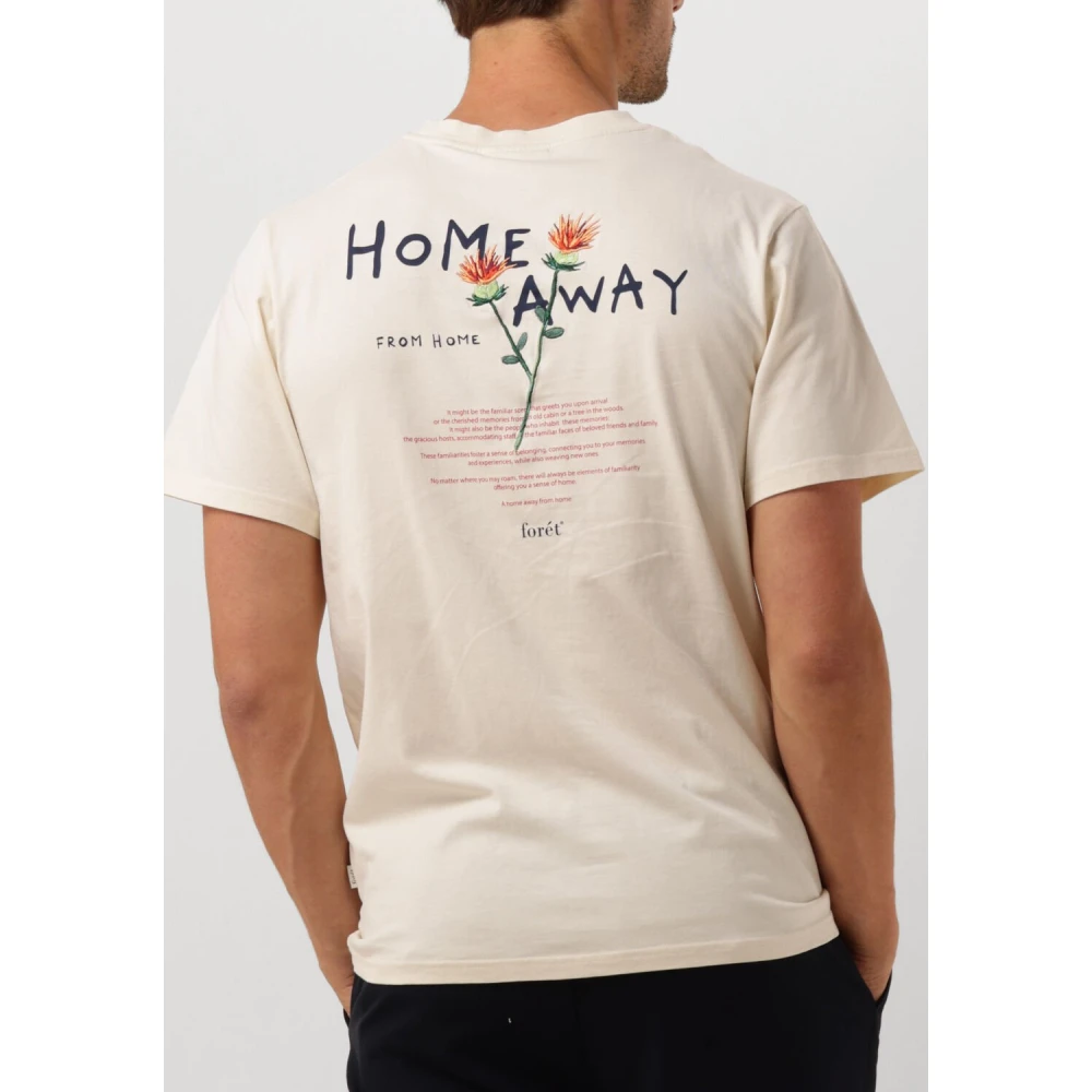 Forét Borduur T-shirt voor heren Beige Heren