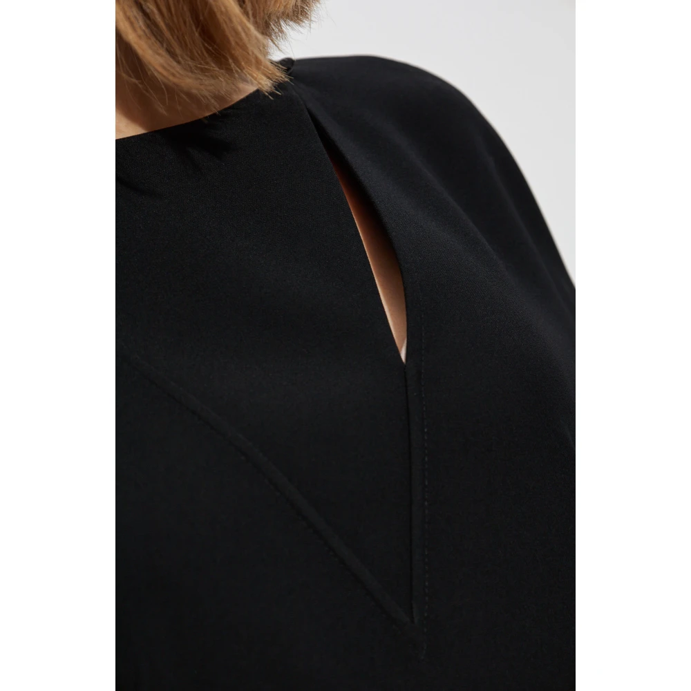 Emporio Armani Top met zijgleuven Black Dames