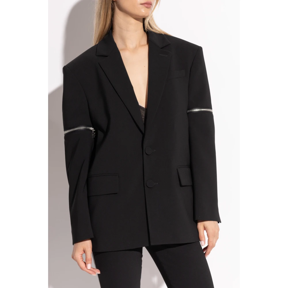 Dsquared2 Blazer met ritsen Black Dames