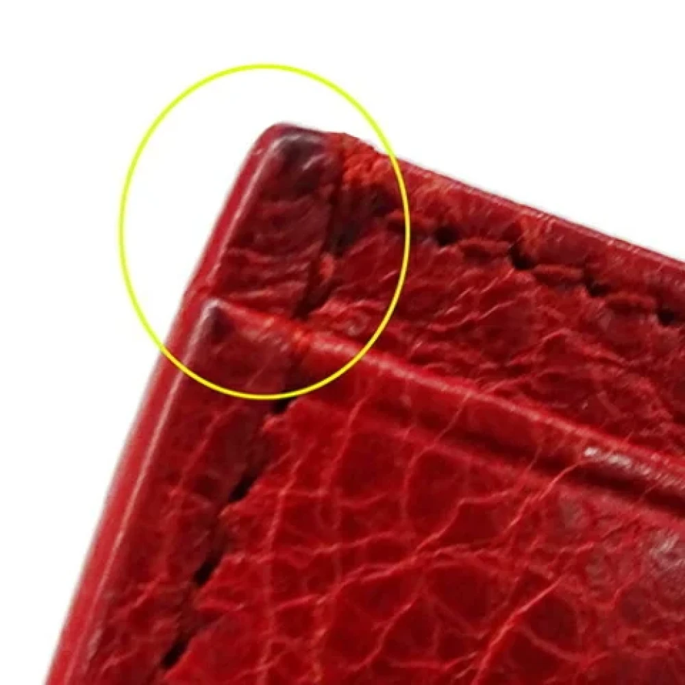 Balenciaga Vintage Pre-owned Leather wallets Red Dames