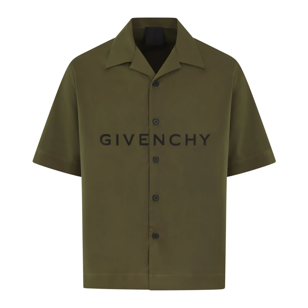 Givenchy Heren Boxyfit Shirt Groen Green Heren