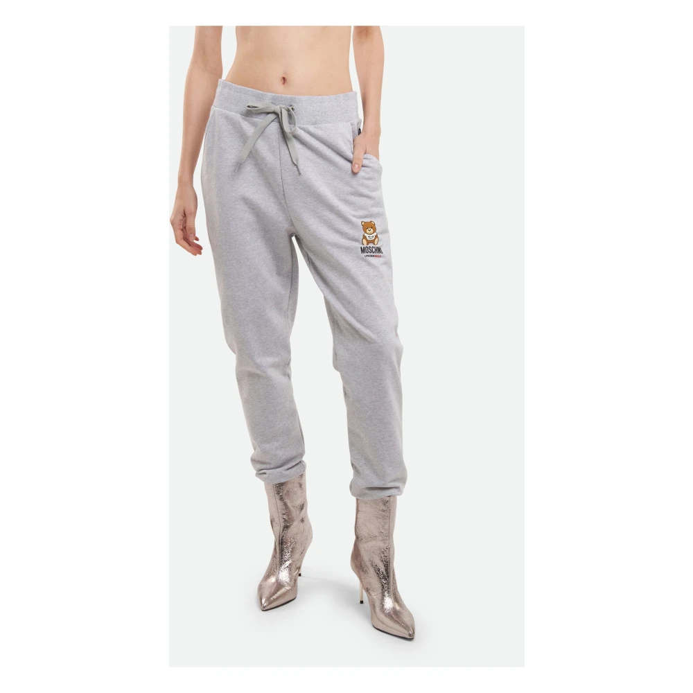 Moschino Grijze Unisex Sweatpants met Elastische Tailleband Gray Dames
