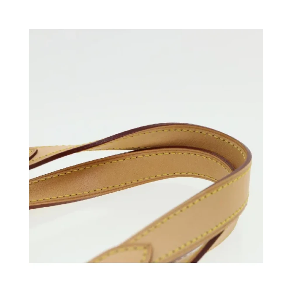 Louis Vuitton Vintage Tweedehands Brunt Lerret Louis Vuitton Batignolles Schoudertas Brown Dames