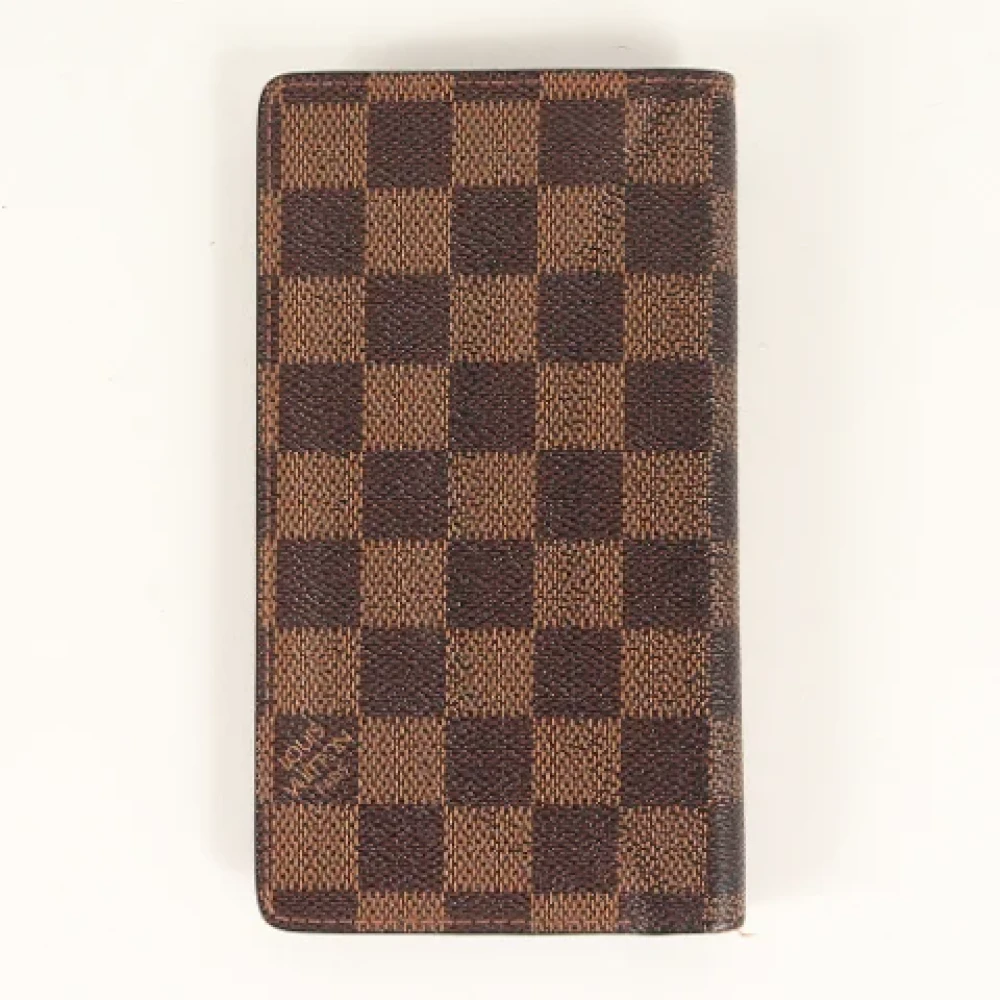 Louis Vuitton Vintage Pre-owned Leather wallets Brown Heren