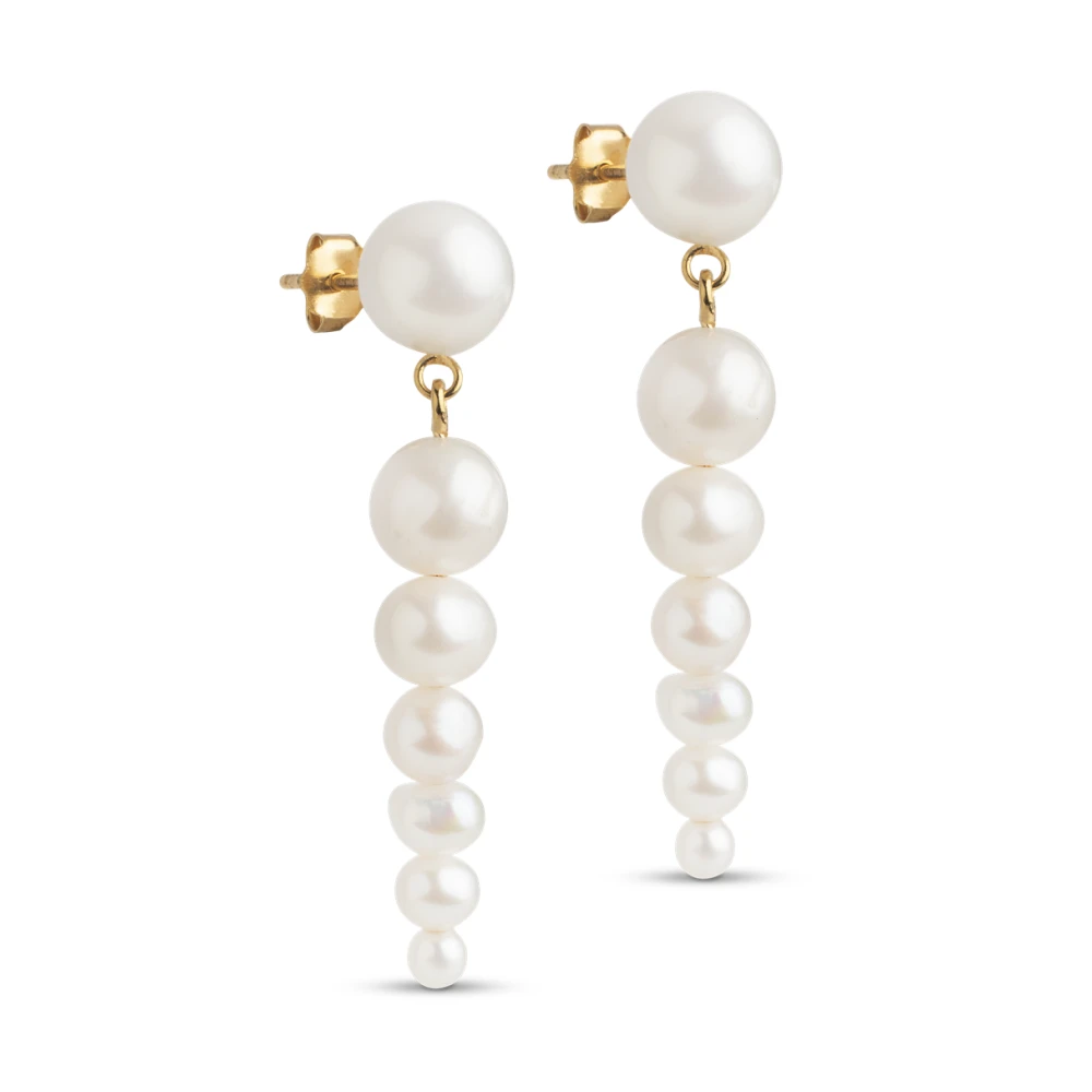 Goldene Auto-Ohrringe, Elegante Wahl für den Alltag - ENAMEL Copenhagen - Modalova