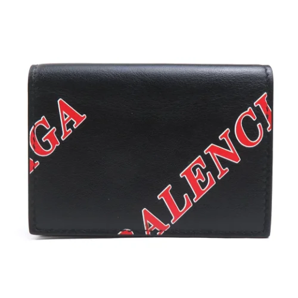 Balenciaga Vintage Pre-owned Leather wallets Black Unisex