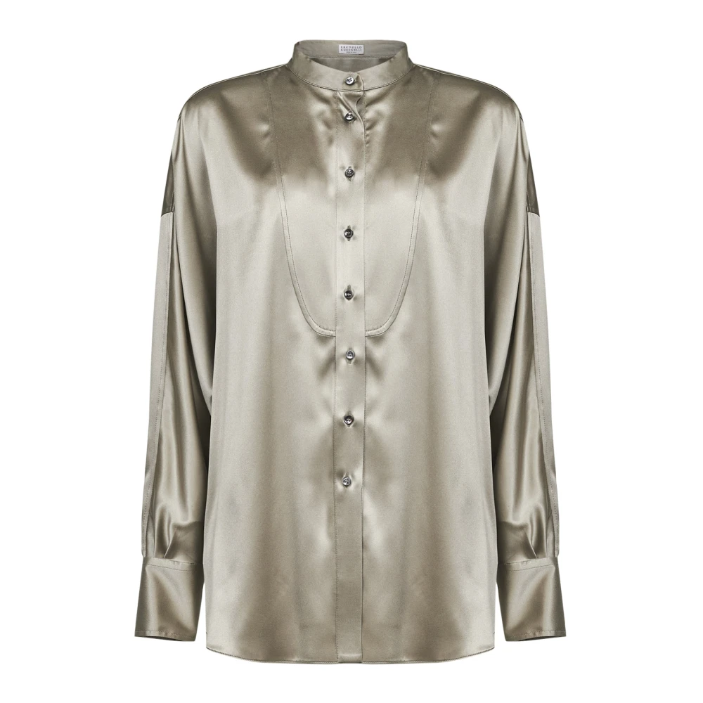 Brunello Cucinelli Green Shirts, Female, S, Shirts