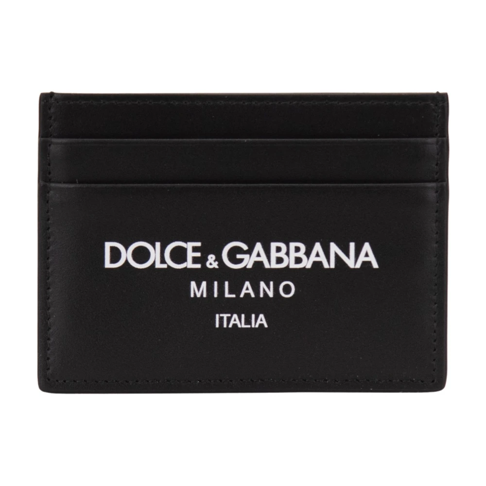 Dolce & Gabbana Herr Svart Accessoarer One Size, Läder, Plånböcker & Korthållare
