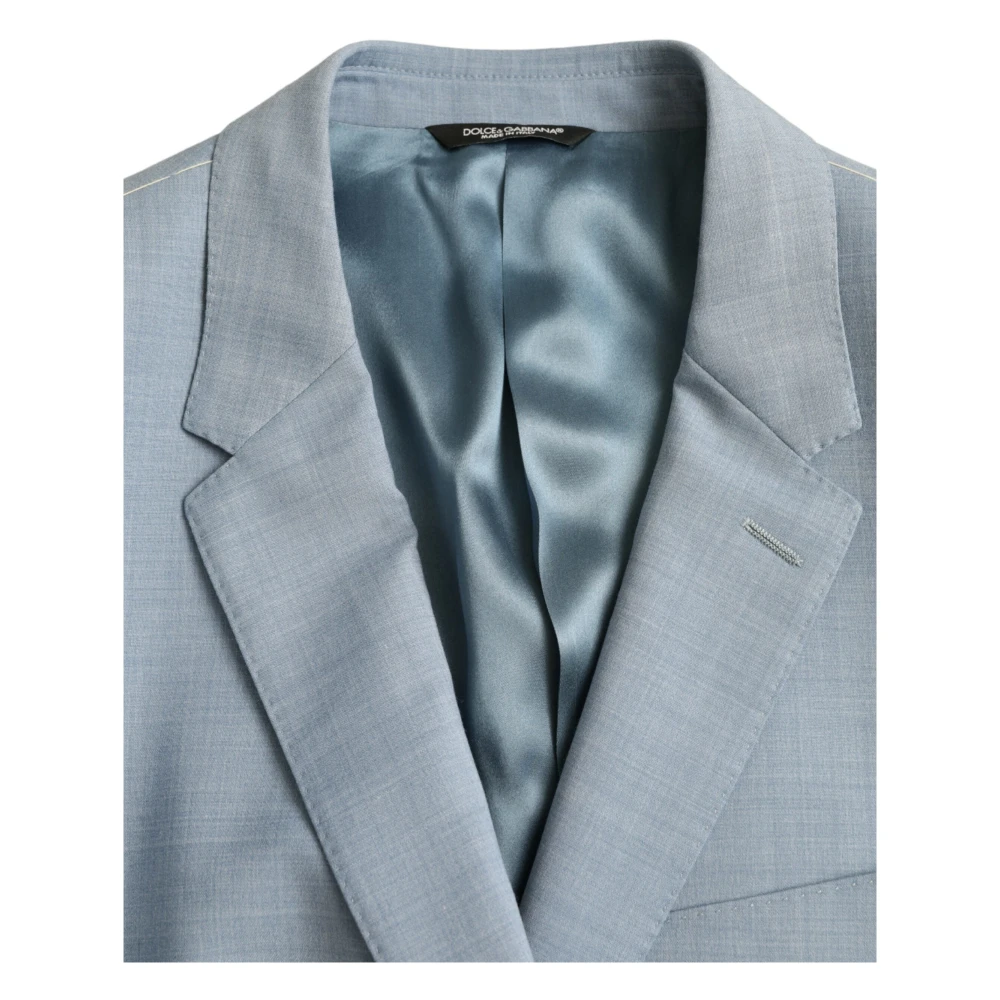 Dolce & Gabbana Slim Fit Martini Formeel Pak Blue Heren