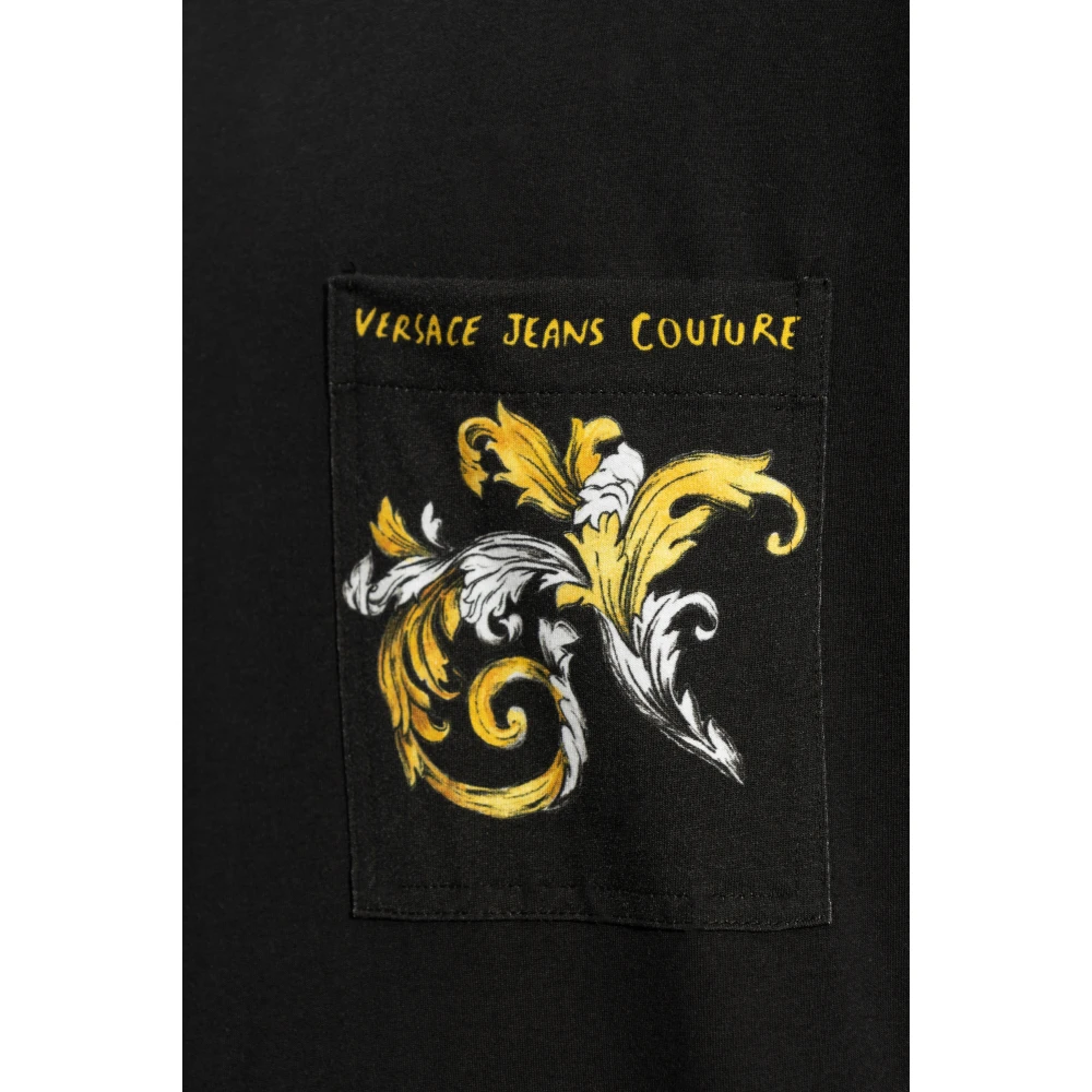 Versace Jeans Couture T-shirt met zak Black Heren
