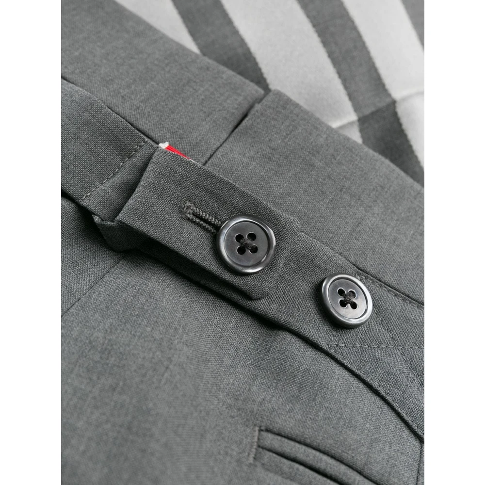 Thom Browne Grijze 4-Bar Broek Gray Heren