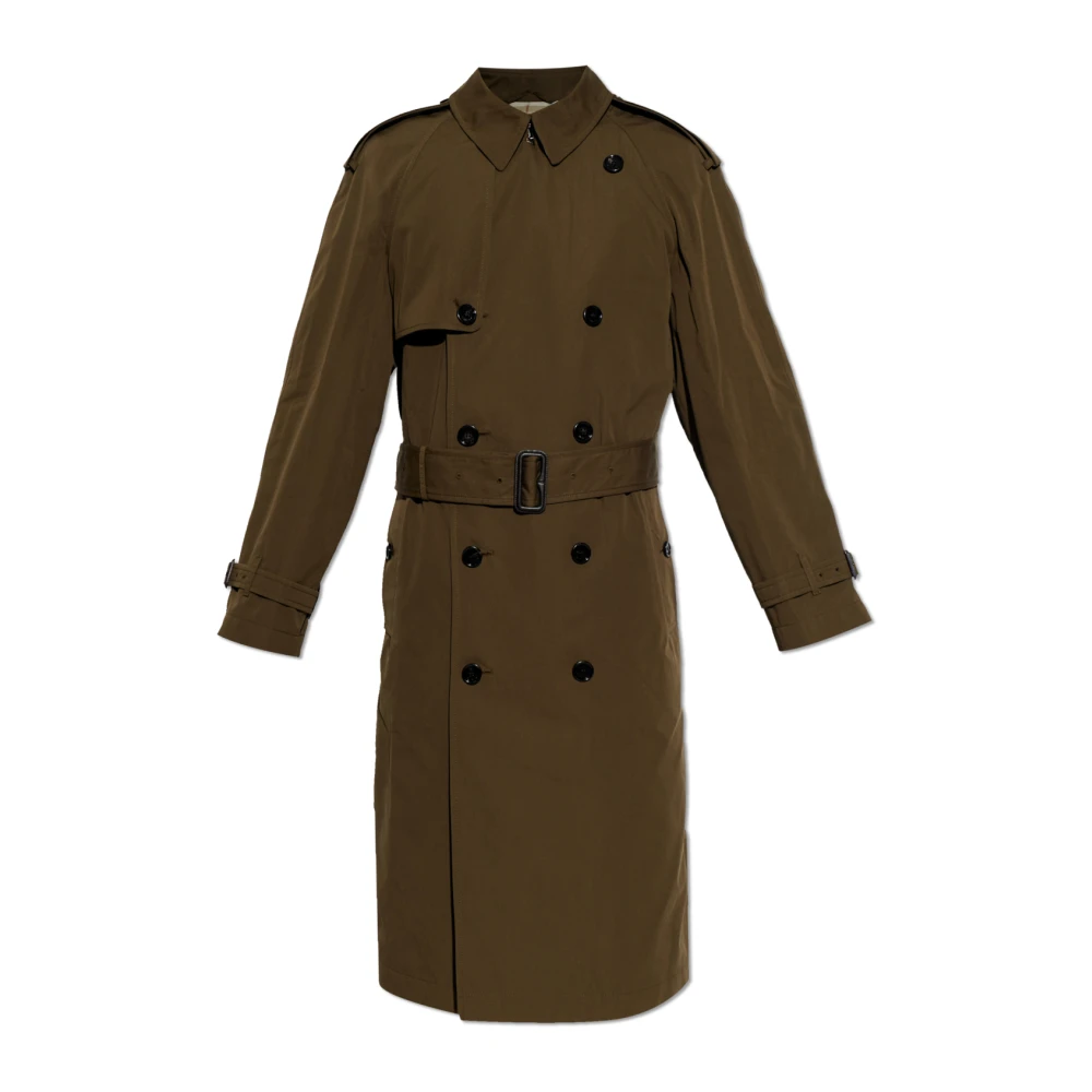 Burberry Men's Green Trench Coats, L, Highbury Trench Coat