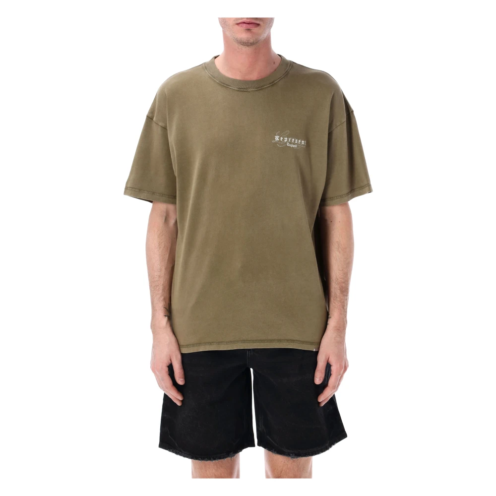 Represent Men's Green Legacy Overprint T-Shirt - T-Shirts - S - Tops