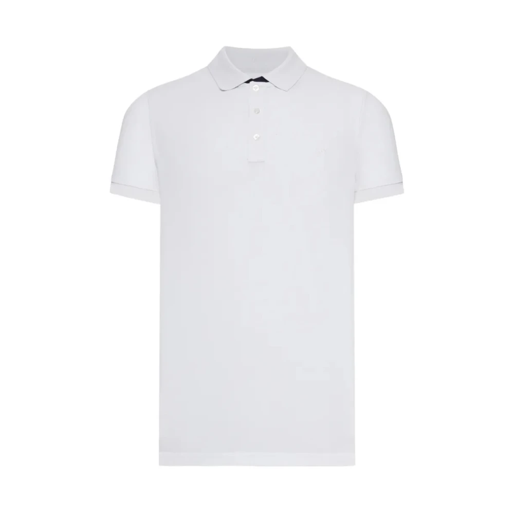 Fay Men's White Db Collar Piquet Polo - Polo Shirts - 2XL - Tops