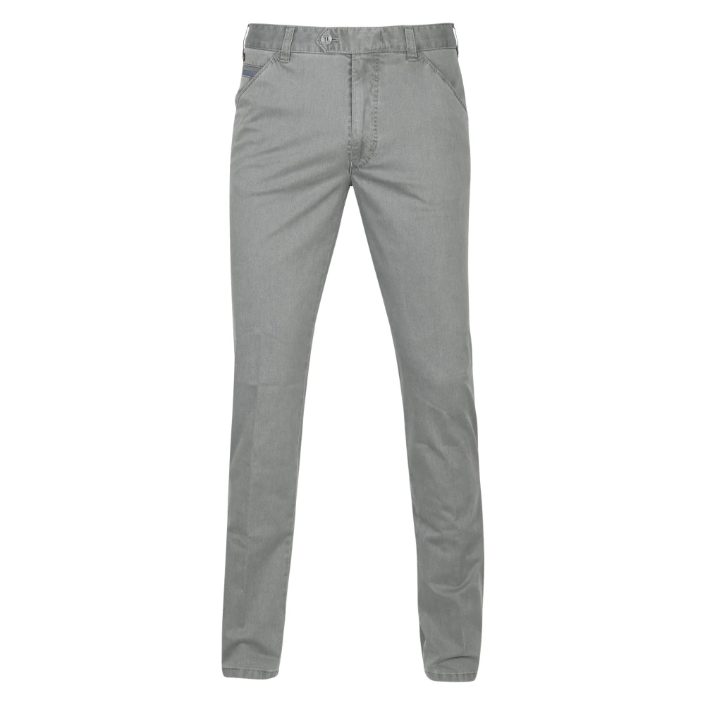 Meyer Men's Gray Slim-Fit Trousers, W25, Chicago Chino Trouser