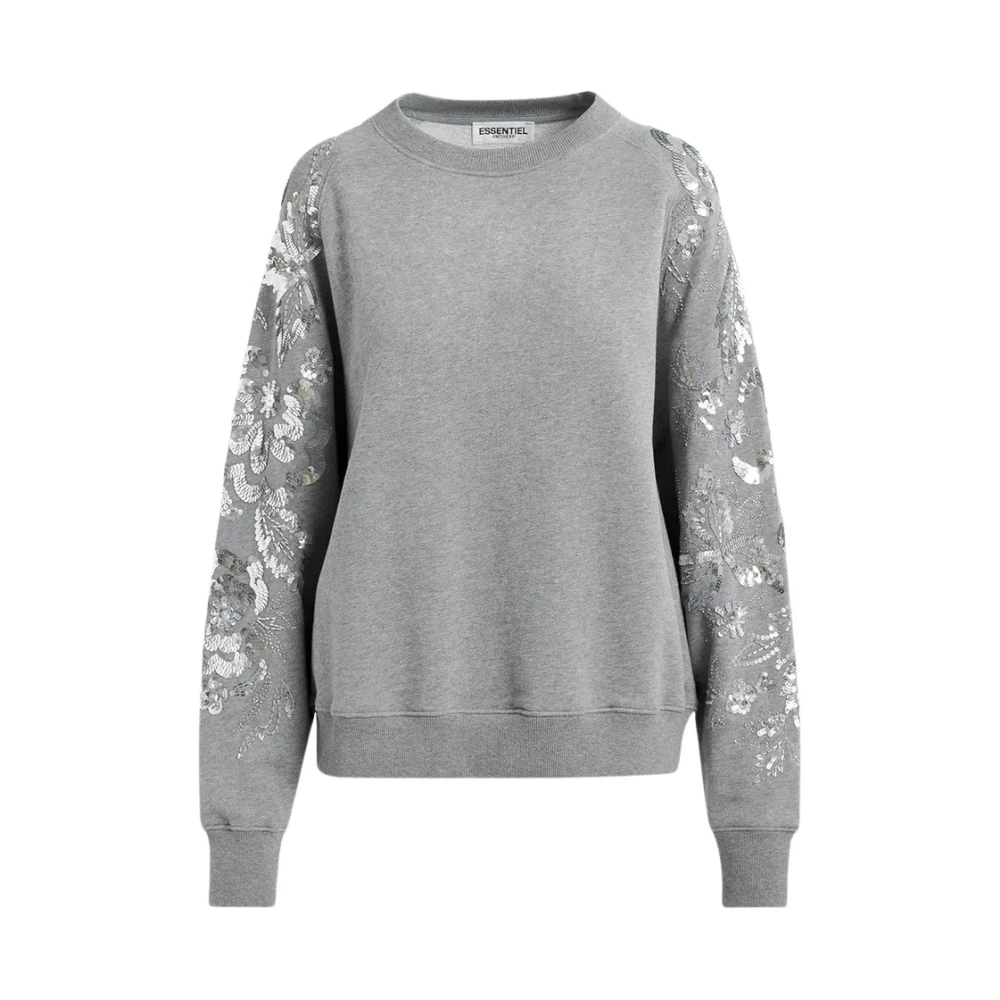 Essentiel Antwerp Geborduurde Sweatshirt met Guepe Design Gray Dames