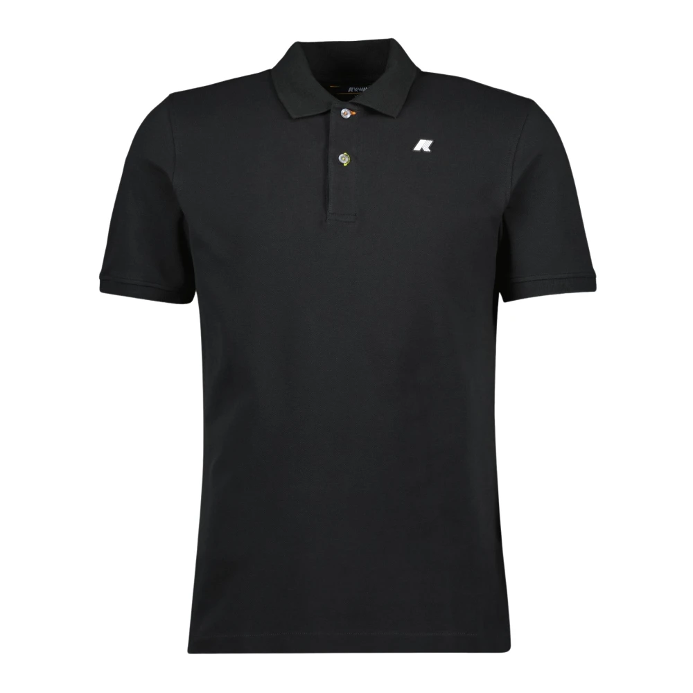 K-Way Men's Black Polo Shirts, Xl, Vinnie Polo