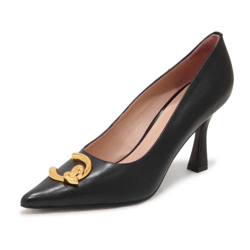 Coccinelle Women's Black Pump Smooth Leather - Pumps - 4 Uk - Shoes