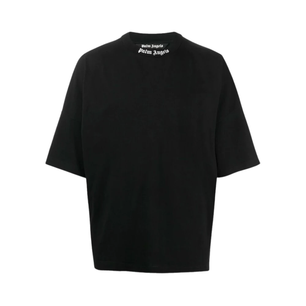 Palm Angels Black T-Shirts, Male, M, Classic Logo Over T-Shirt