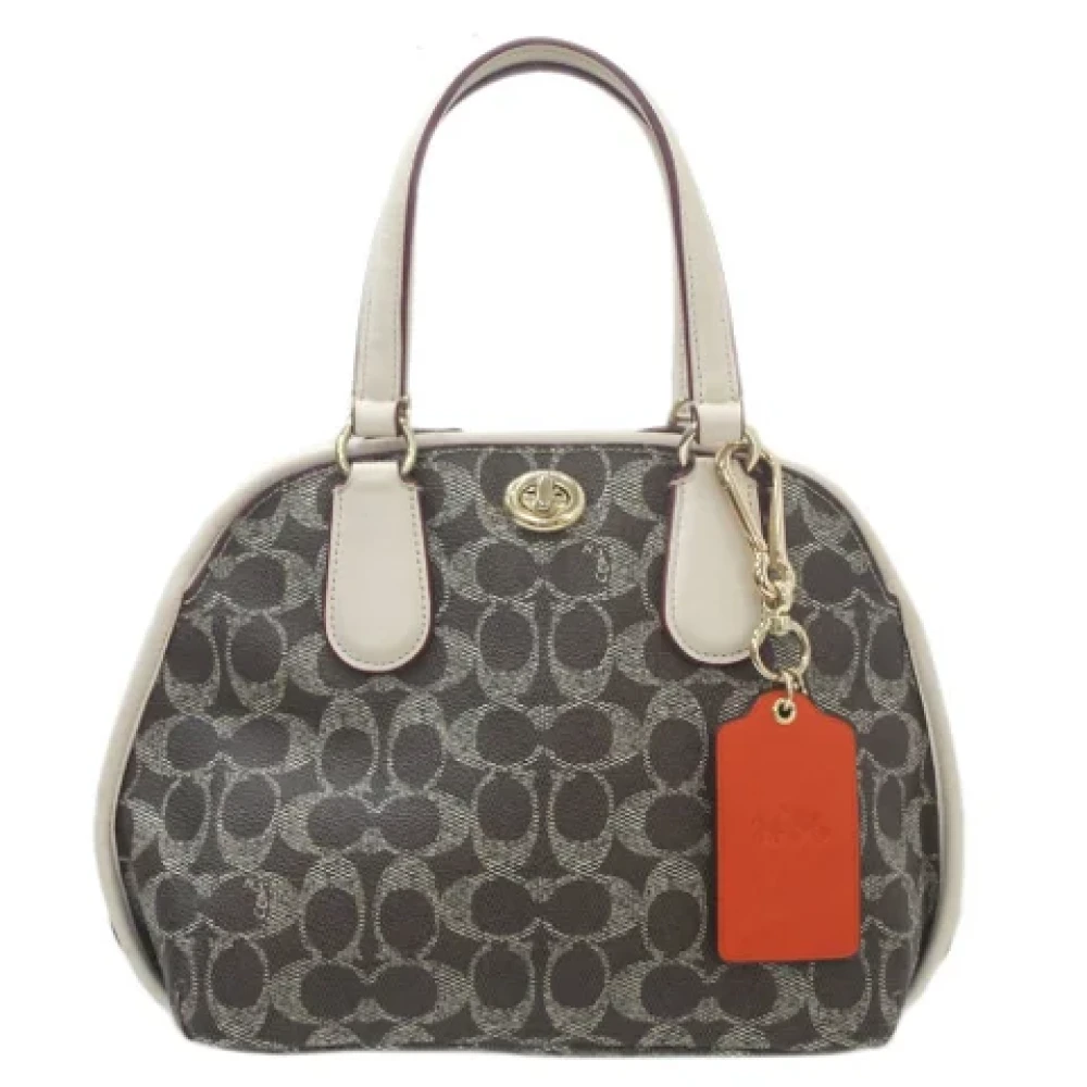 Coach Pre-owned Fabric handbags Brown Dames