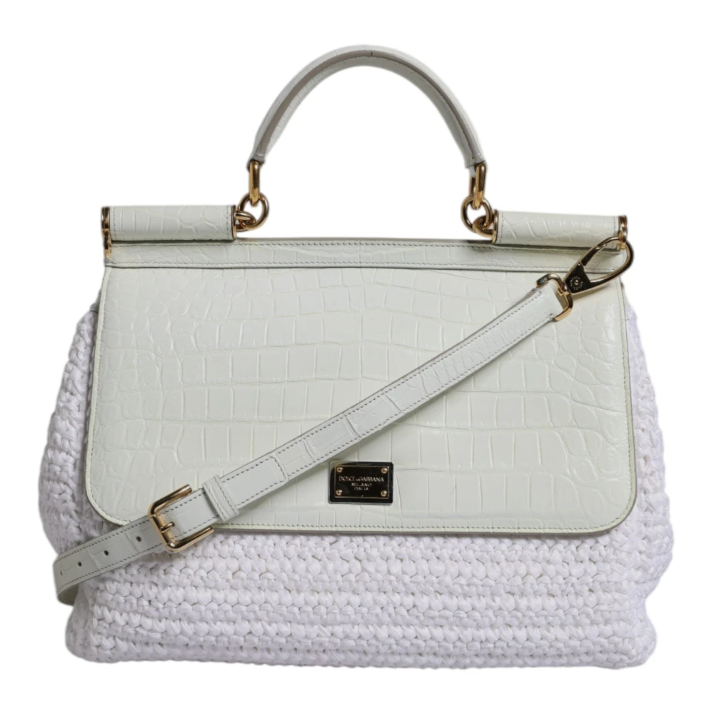 Dolce & Gabbana Donna Bianco Borse, Taglia Unica, New,