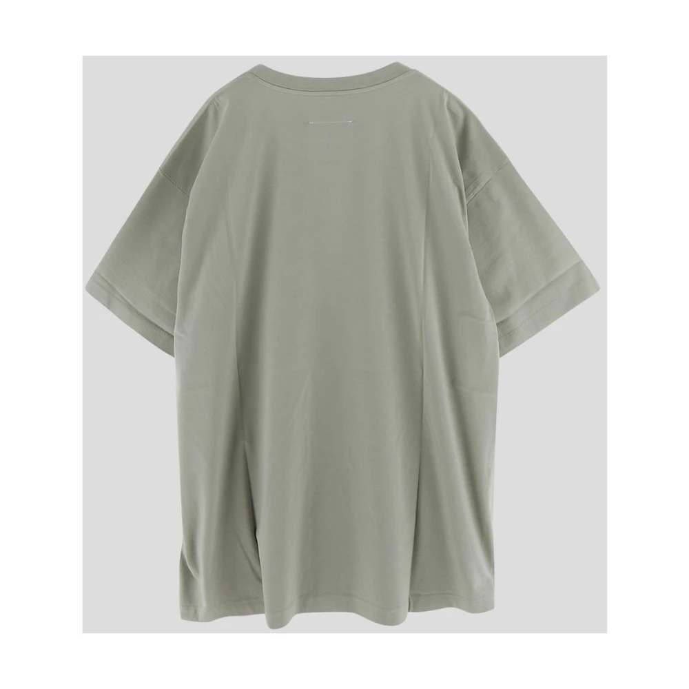 MM6 Maison Margiela Katoenen Logo T-shirt Green Heren