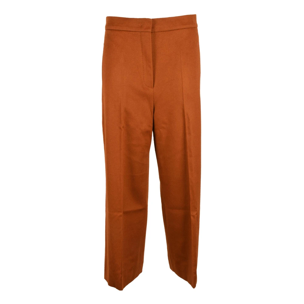 Max Mara Studio Merino wollen broek Brown Dames