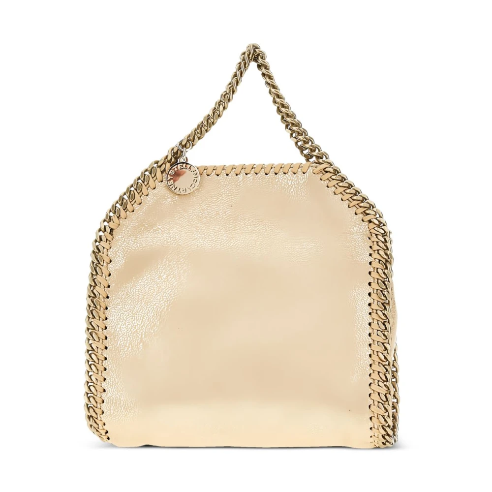 Stella Mccartney Vrouw Geel Tassen Dames, One Size, Polyester, Falabella Tiny Tote