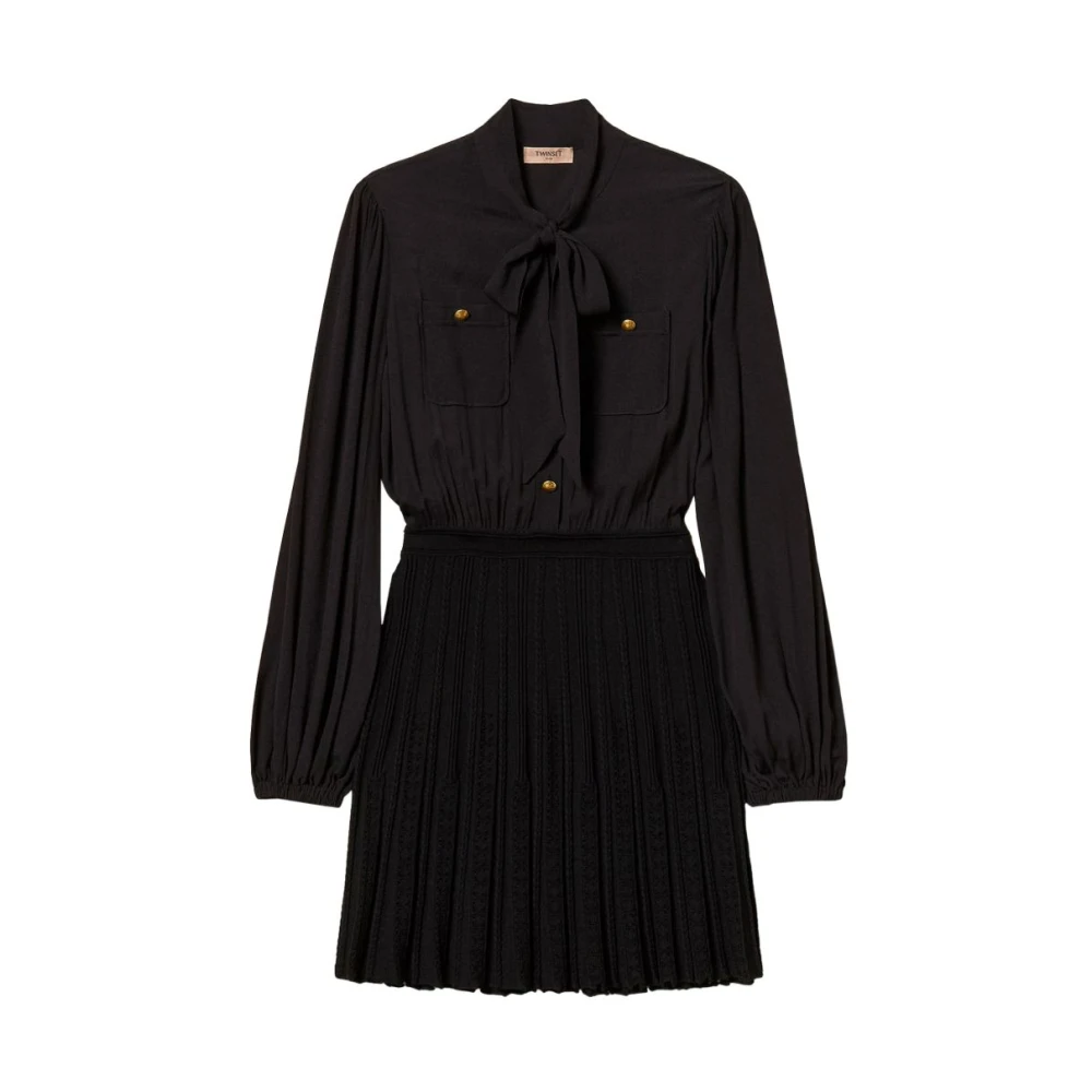 Twinset Donna Nero Abiti, S, New,