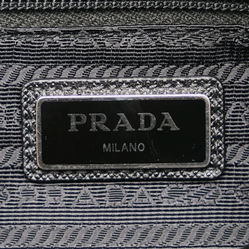 Prada Vintage Pre-owned Nylon crossbody-bags Black Dames