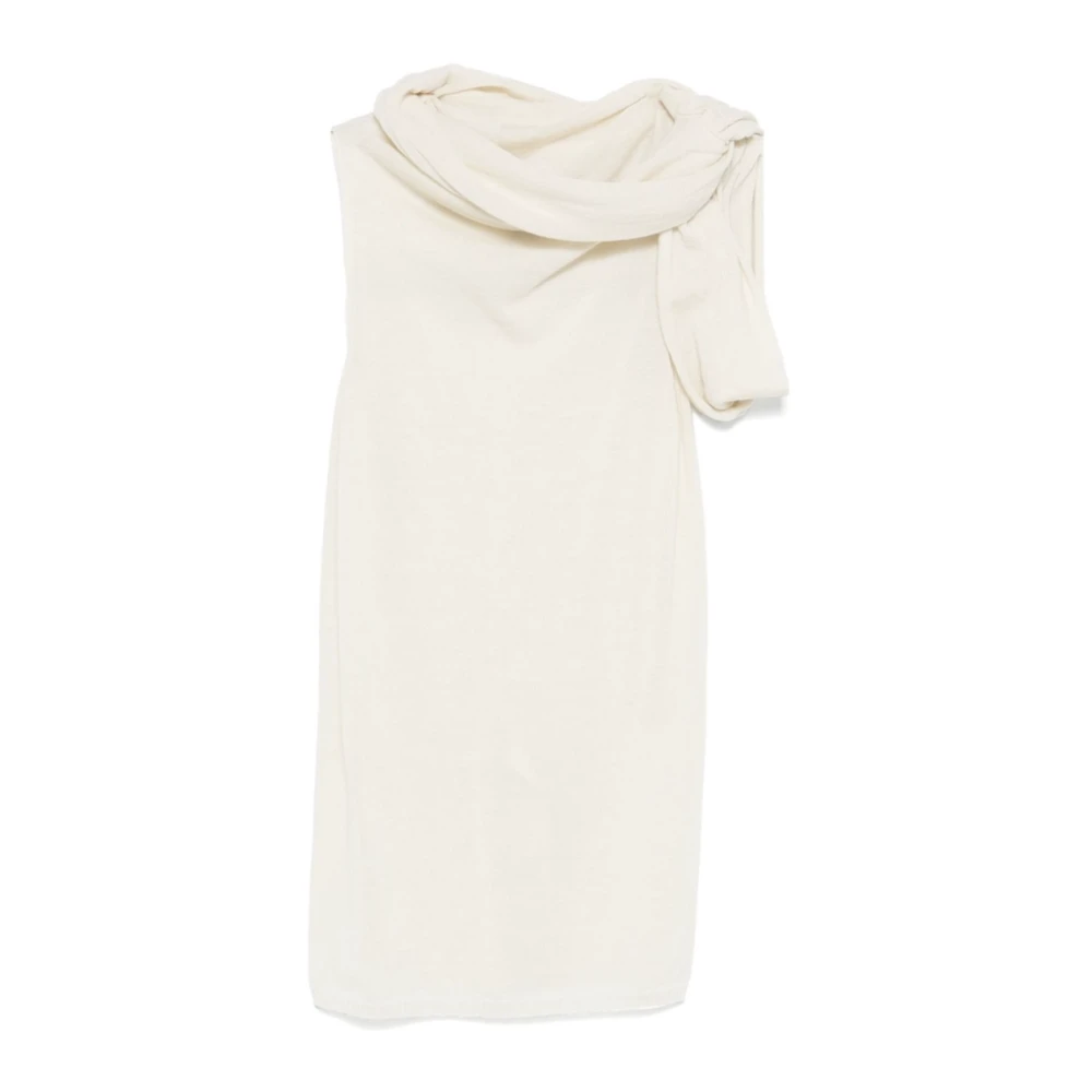 Rick Owens Twist Top Shirt Beige Dames