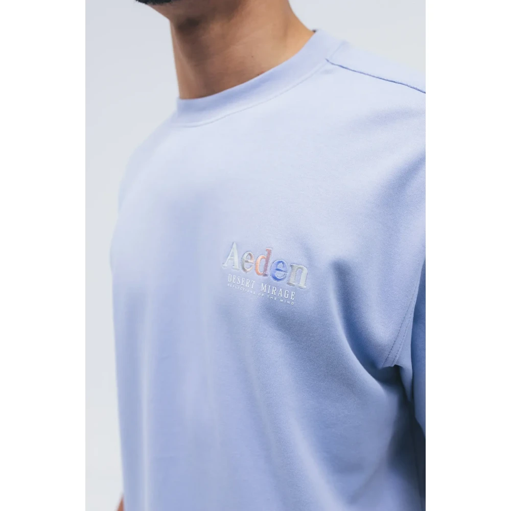Aeden Blauwe Maïs T-shirt voor Mannen Blue Heren