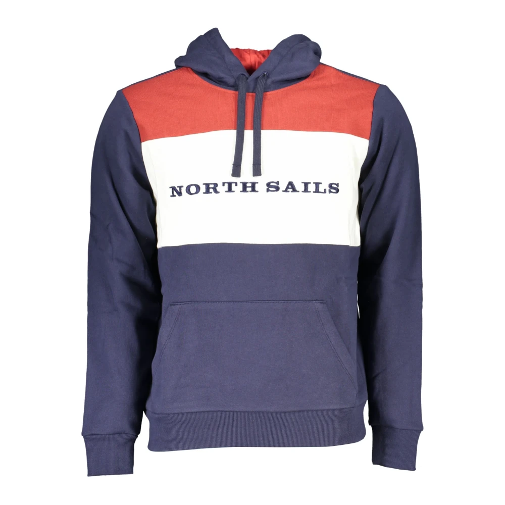 North Sails Men's Blue Long Sleeve Crewneck Sweatshirt With Logo