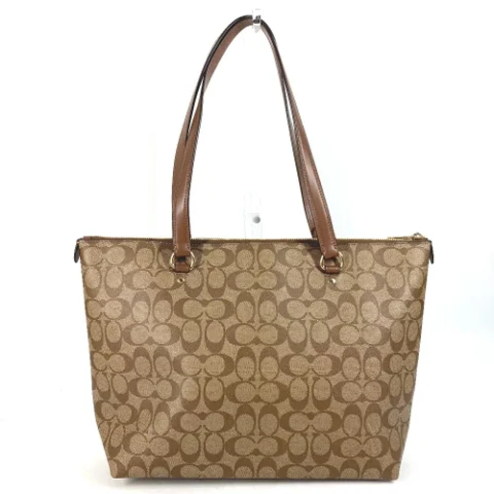 Coach Pre-owned Fabric handbags Brown Dames