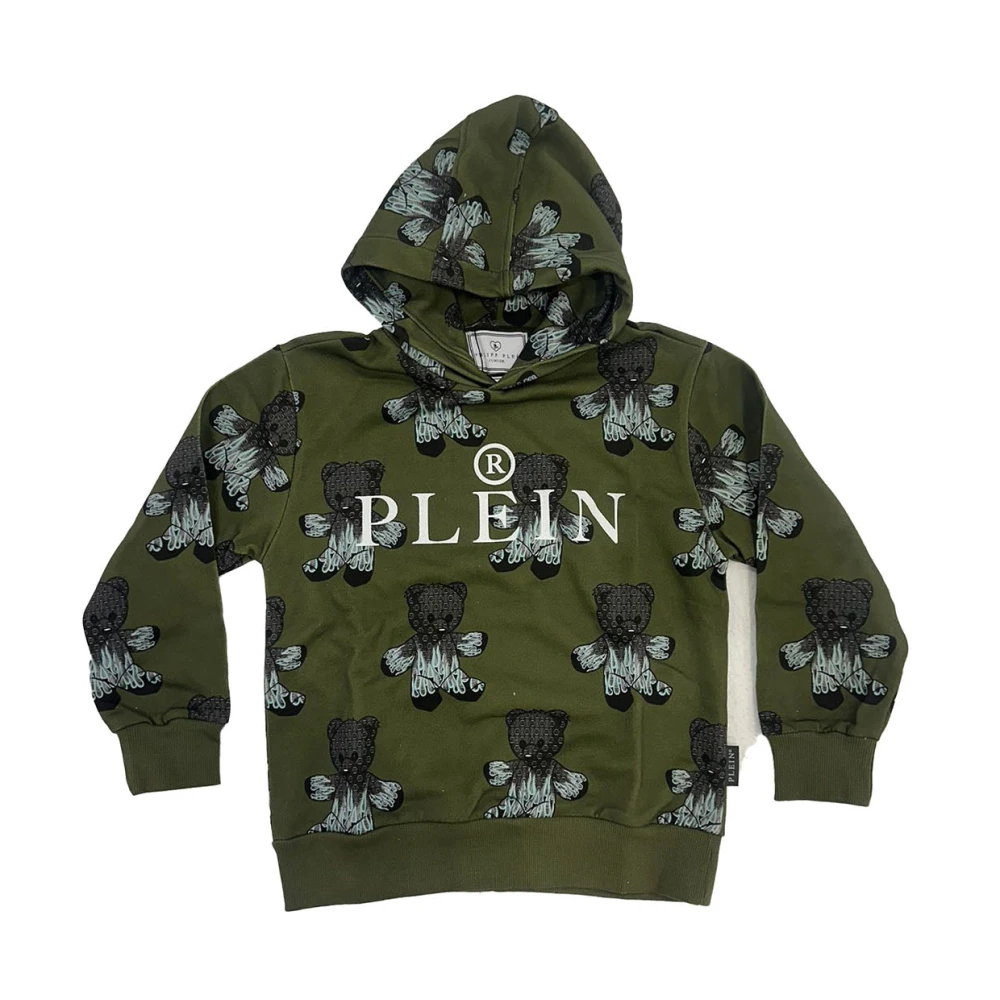 Philipp Plein Kids Sweatshirts, Male, 10 Y, Hooded Sweatshirt Multicolor