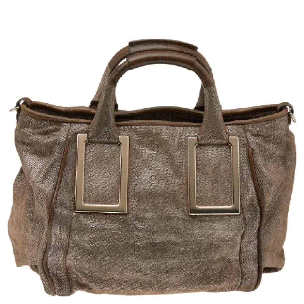 Chloé Pre-owned Suede handbags Beige Dames