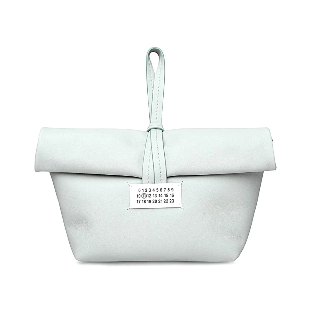 Maison Margiela Lichtgrijze Papieren Clutch Tas Gray Dames
