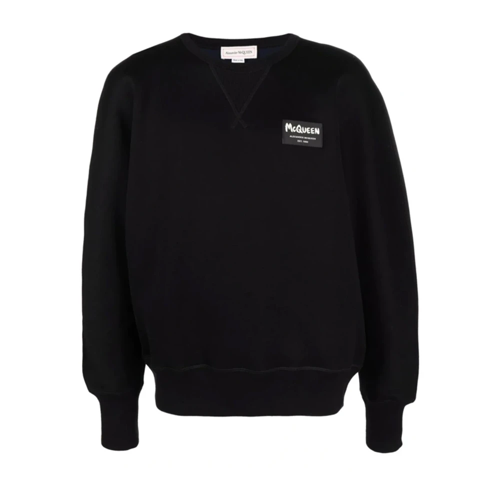 Alexander mcqueen Zwarte Logo Sweatshirt Aw23 Black Heren