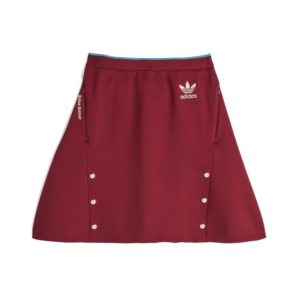 Adidas Bordeaux Rode Gebreide A-Lijn Rok Purple Dames