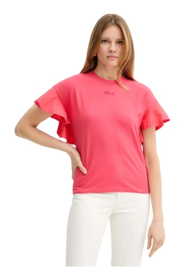 Bomulls T-shirt med puffärm