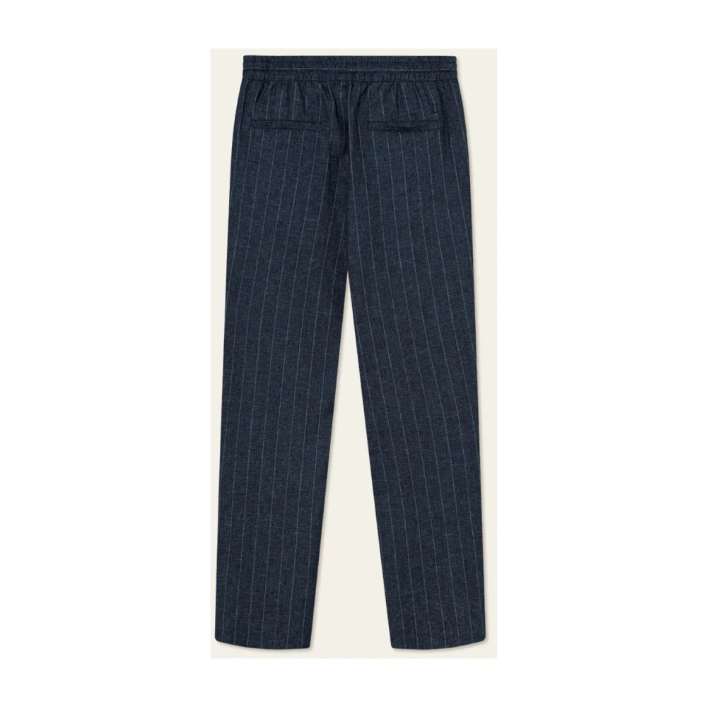 Les Deux Linnen Pak Sweat Hybrid Broek Blue Heren