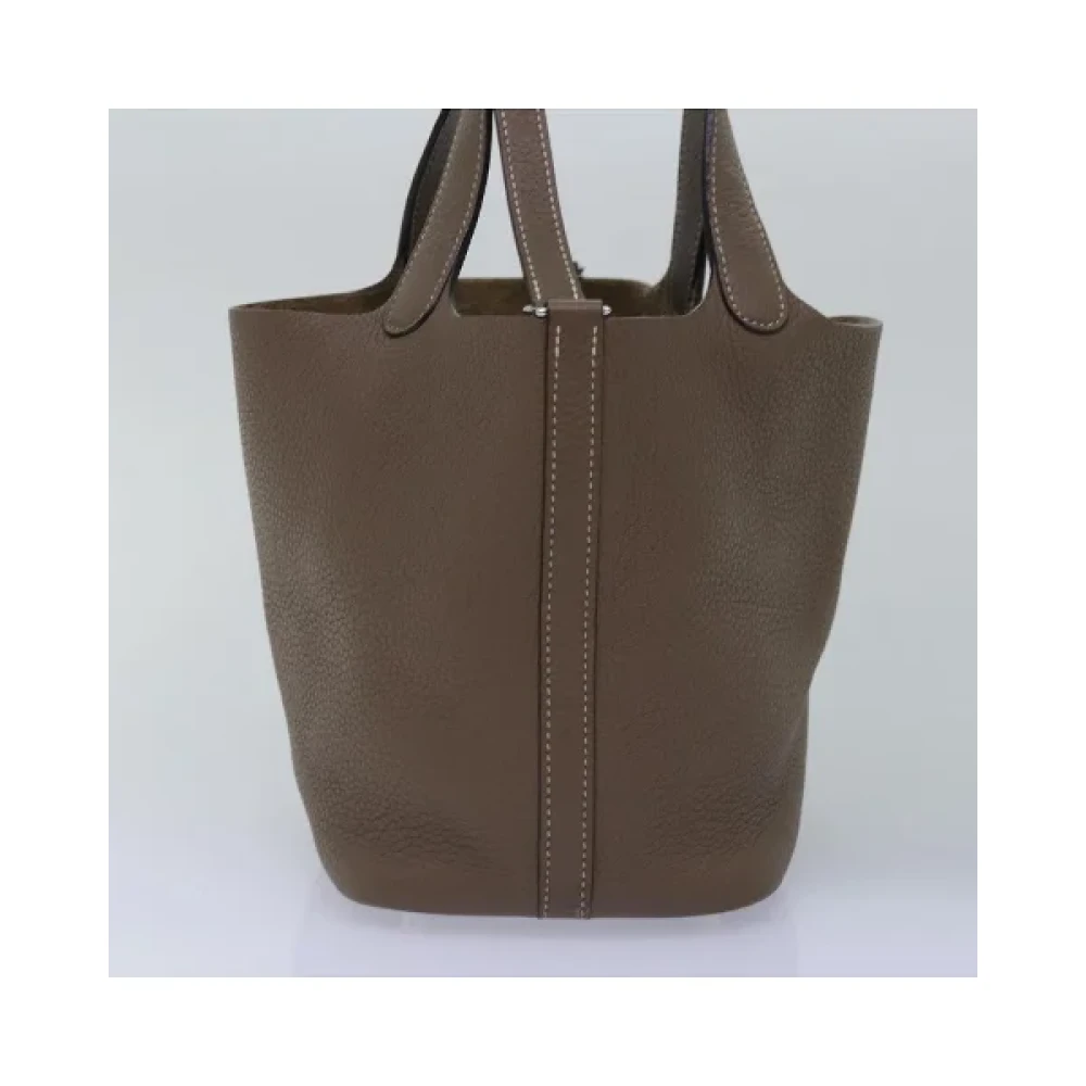 Hermès Vintage Pre-owned Leather handbags Brown Dames