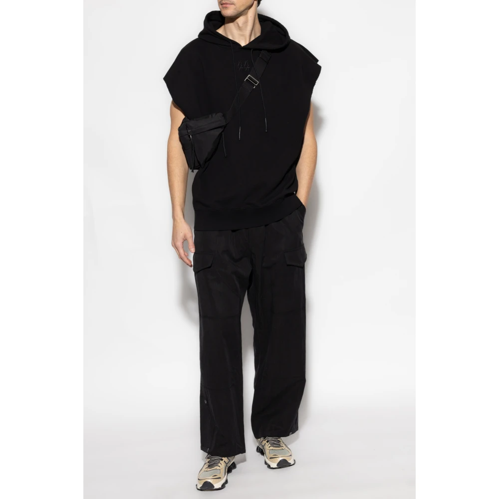 44 Label Group Mouwloze sweatshirt Black Heren