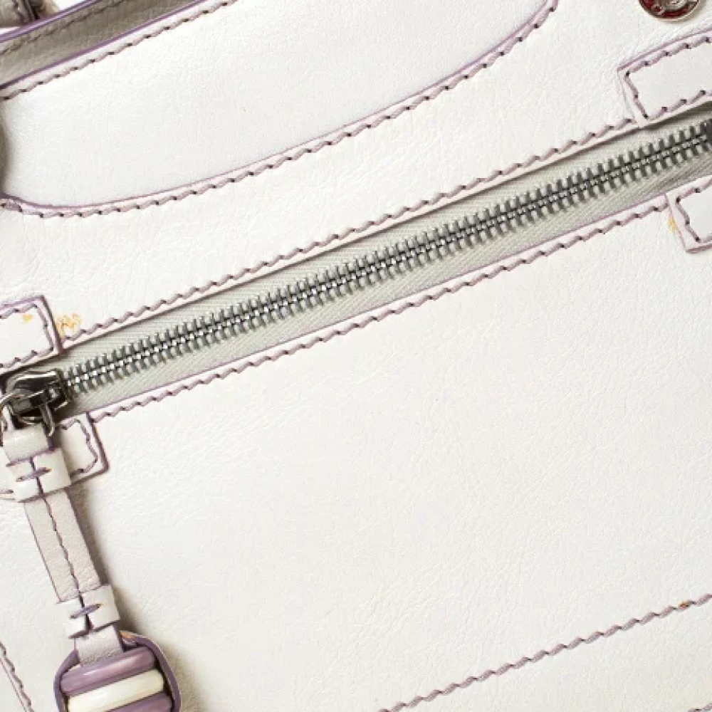 Celine Vintage Pre-owned Leather totes White Dames