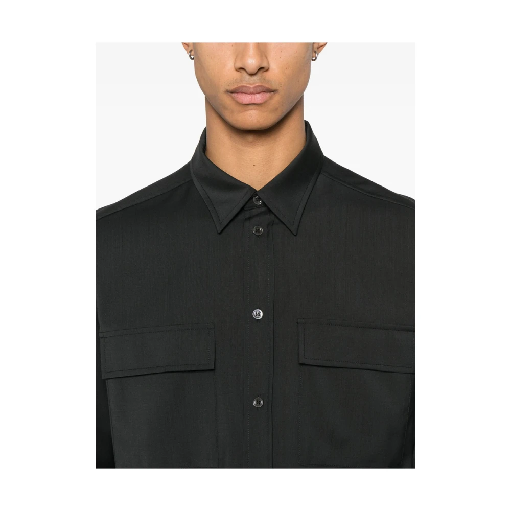 Barena Venezia Donkergrijze Button-Up Shirt met Borstzakken Gray Heren