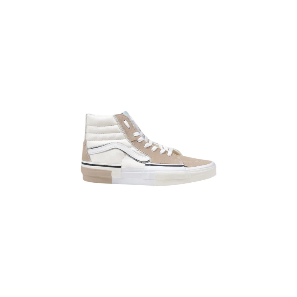 Vans Men's Beige Sneakers, 4 Uk, Leather Rubber Sole Casual Shoes