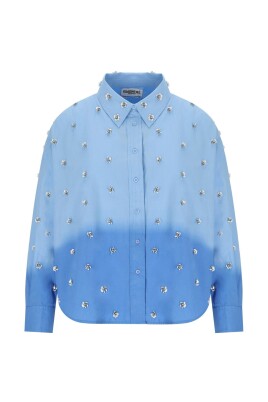 chemise-bleue-a-broderie-florale